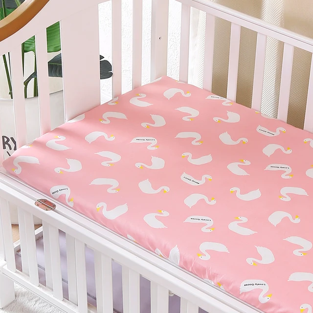 Baby Crib Fitted Sheet 100 Cotton Newborn Baby Bed Linen Baby Crib Set