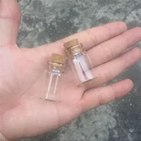 22*35*12.5mm 6ml Transparent Glass Bottles with Corks Mini Jars Vials Small Cute Bottles 6ml 100pcs Free Shipping 2