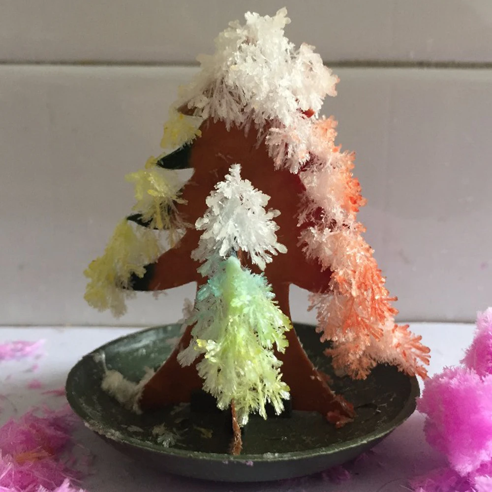 

50PCS/LOT 2019 65mm H Multicolor Paper DIY Growing Magic Tree Mystically Christmas Trees Educational Kids Science Toys Novelties