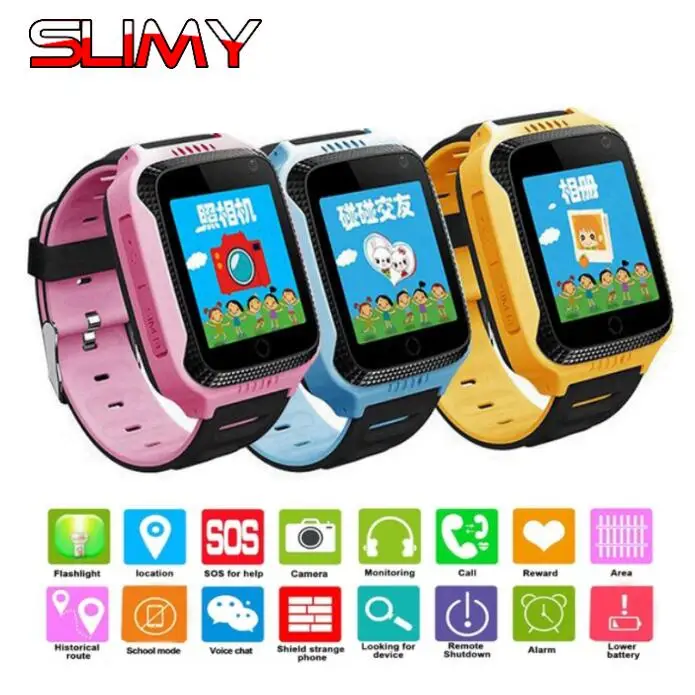 Slimy Q528 gps Смарт часы для детей наручные GSM GPRS локатор трекер Анти потери детские