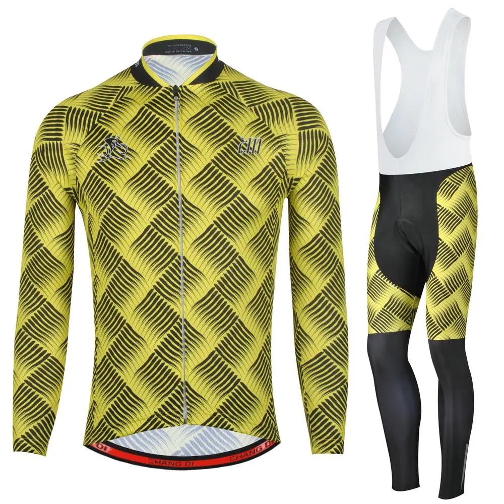 

ZM Quick Dry Cycling Jersey GEL Pad Pro Bike Team Long Sleeve Cycling Jersey Bib trousers Maillot Ropa Ciclismo Cycling Clothing