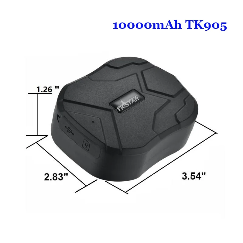 Водонепроницаемый 3g gps GSM GPRS Автомобильный трекер TK905 TKSTAR долгое время ожидания магнит голосовой монитор бесплатное приложение веб-Отслеживание локатор