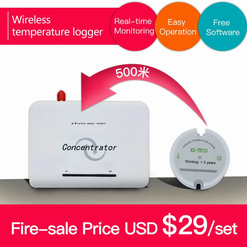 

Free Software Wireless Temperature Sensor Transmitter Temperature Data Logger Remote Wireless Temperature Monitor 433mhz/868mhz/