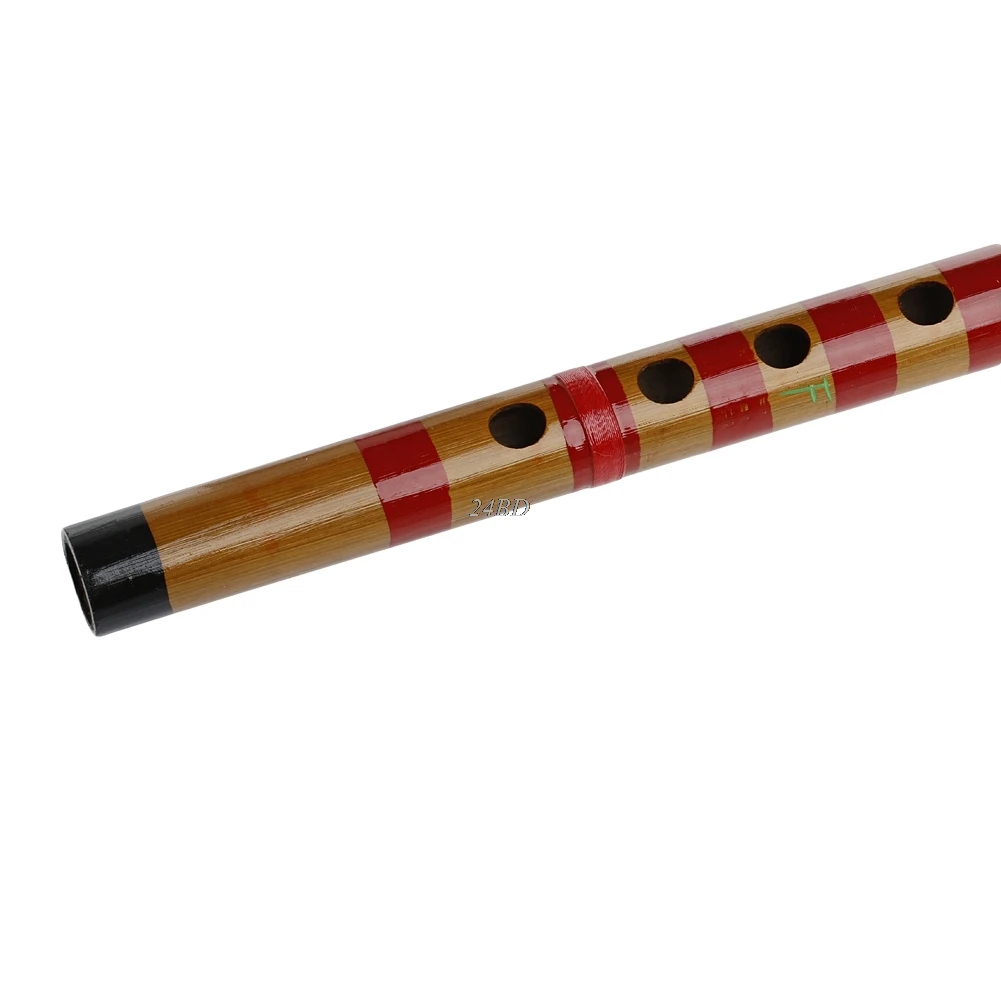 Традиционная длинная бамбуковая флейта кларнет студенческий музыкальный инструмент 7 отверстий в F ключ J24