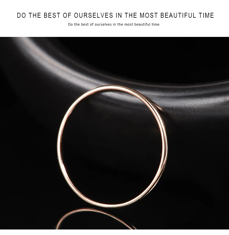 18k Gold Women Rings Beautiful Exquisite Smooth Classic Real 750 Solid Rose Yellow Girl Gift Party Discount Good Nice new hot