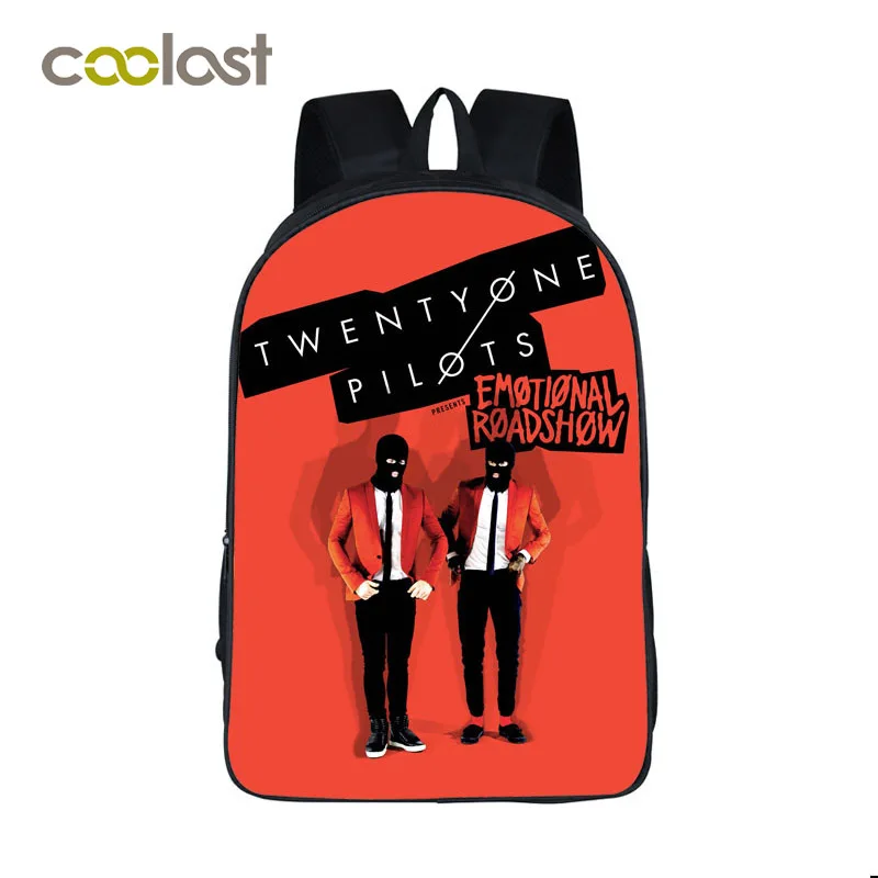 Twenty One Pilots Backpack Male Tyler Joseph Hip Hop Backpack Women