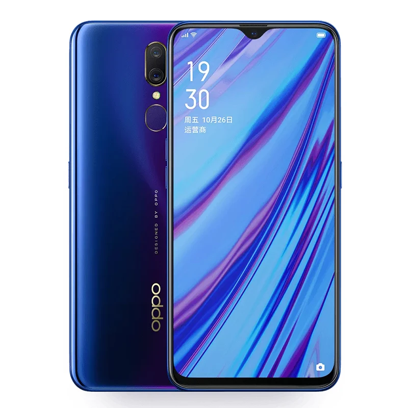 Новый OPPO A9 смартфон 4G LTE Android 8 1 MT6771V Octa Core 6 53 "6 + 128G телефон обратно отпечатков