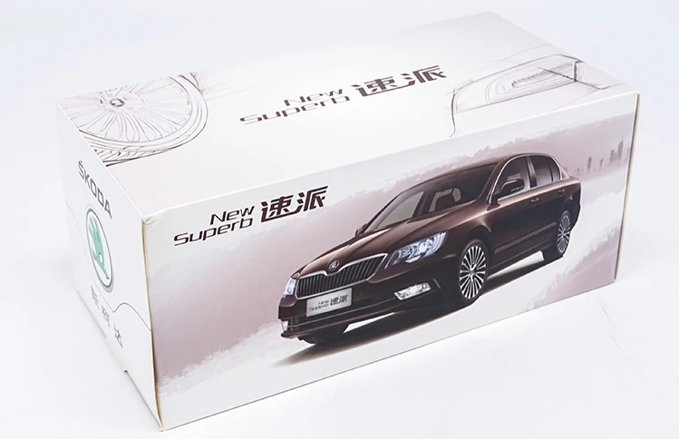 Оригинальная коробка 1:18 Skoda Superb литой металлический автомобиль модель игрушка