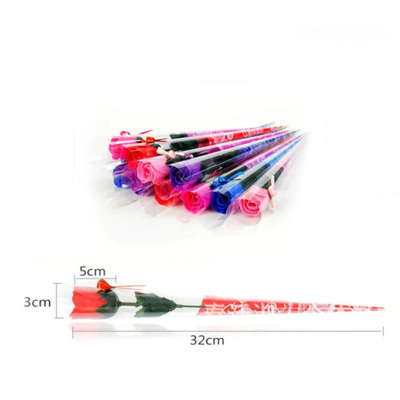 30pcs Roses Soap Flowers Romantic With Wedding Party Favors Rose Bath Body Soaps Flower For Valentine 3