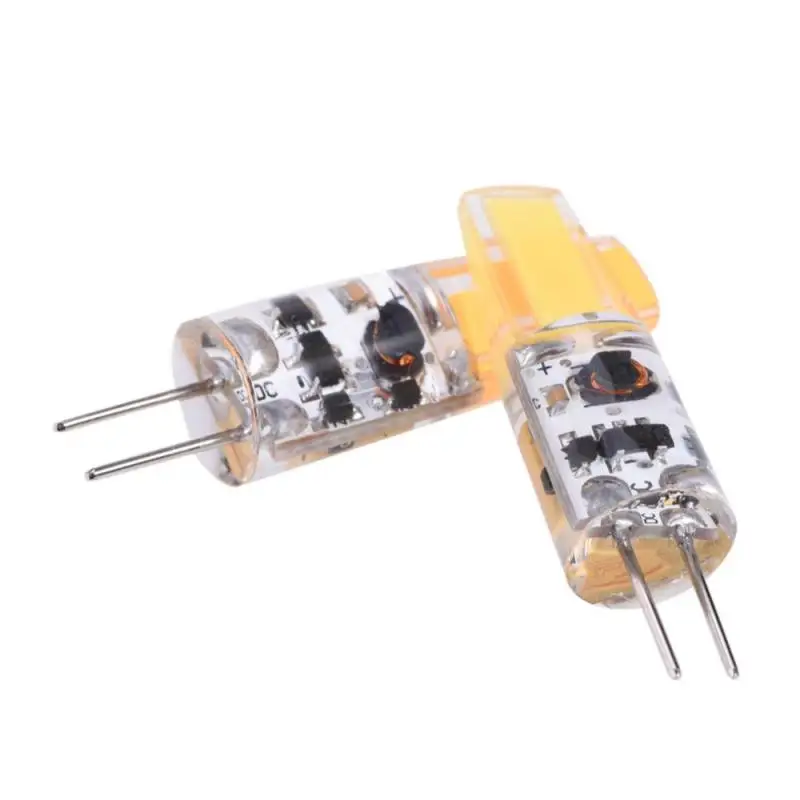 10 шт. светодиодный светильник без затемнения AC/DC12 24V G4 COB лампы силиконовые