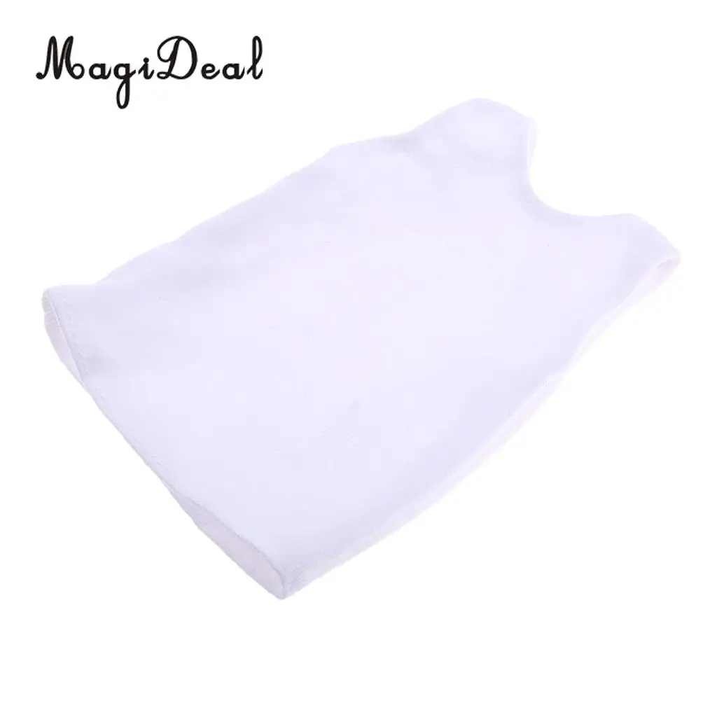 1/6 Scale White Vest Shirt Sleeveless T-Shirt Vest Tops Cloth Soft for 12 Inch Action Figures   Acc