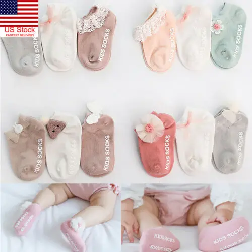 

Pudcoco 2019 New 4 Styles Socks Baby Girls Kids Socks Cotton Lace Breathable TUTU Socks Frilly Ankle Socks 0-3Y