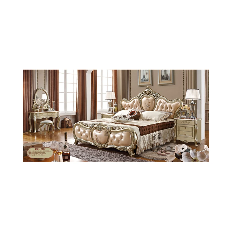 Us 1166 0 Bedroom Sets Luxury King Size European Antique Luxury Rococo Carved Furniture Wedding Bedroom Set Fancy Bedroom Set In Beds From Furniture