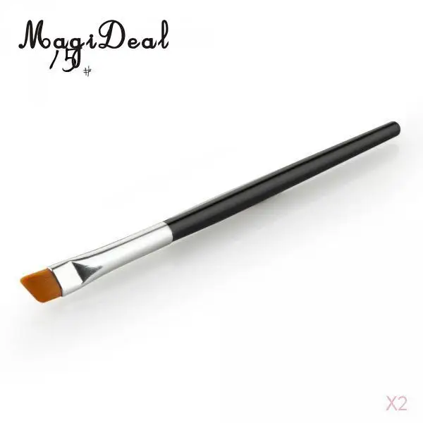 2Pcs Pro Cosmetic Make Up Angled Eyebrow Eye Brow Brush Tinting Eyeshadow Makeup brushes MakeUp Tools
