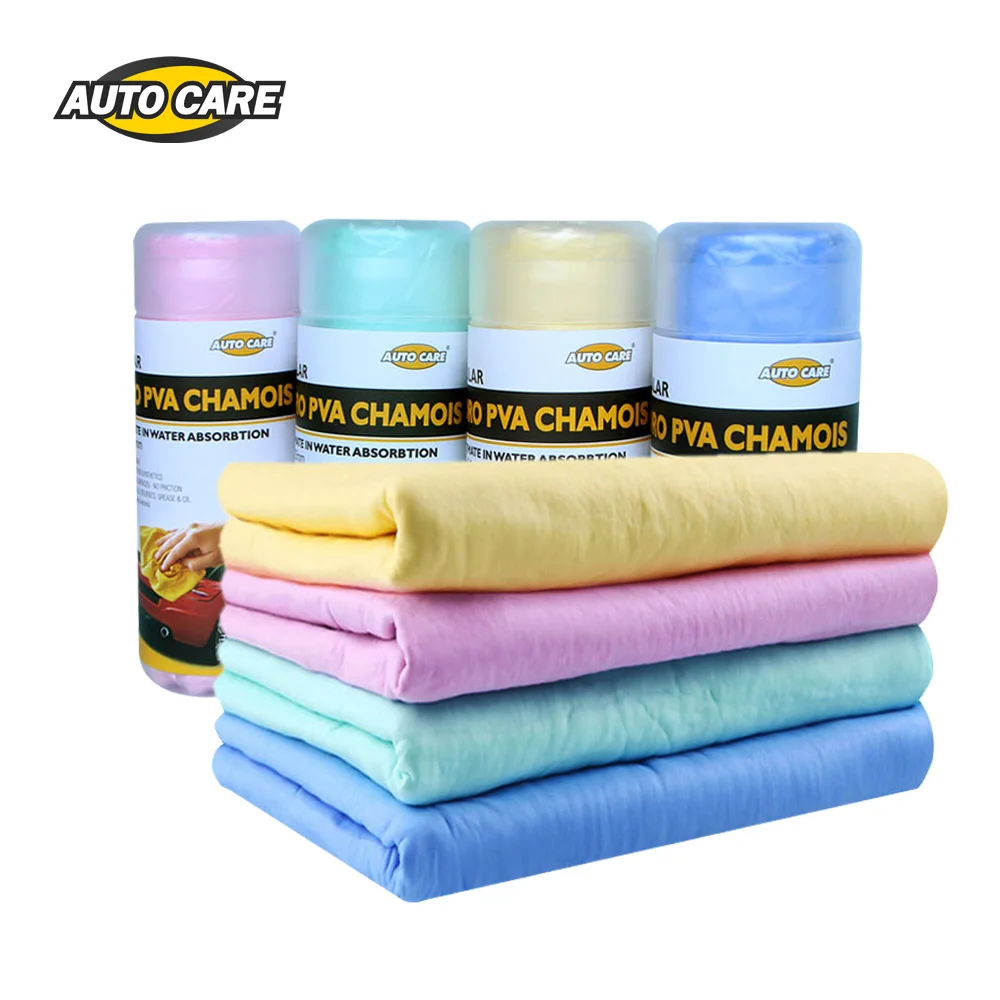 Авто Уход 4-Pack Magic синтетическая оленья кожа ПВА-замша автомобиль Чистка Cham тряпочка для мытья губка Plas с чехлом для хранения - изображение