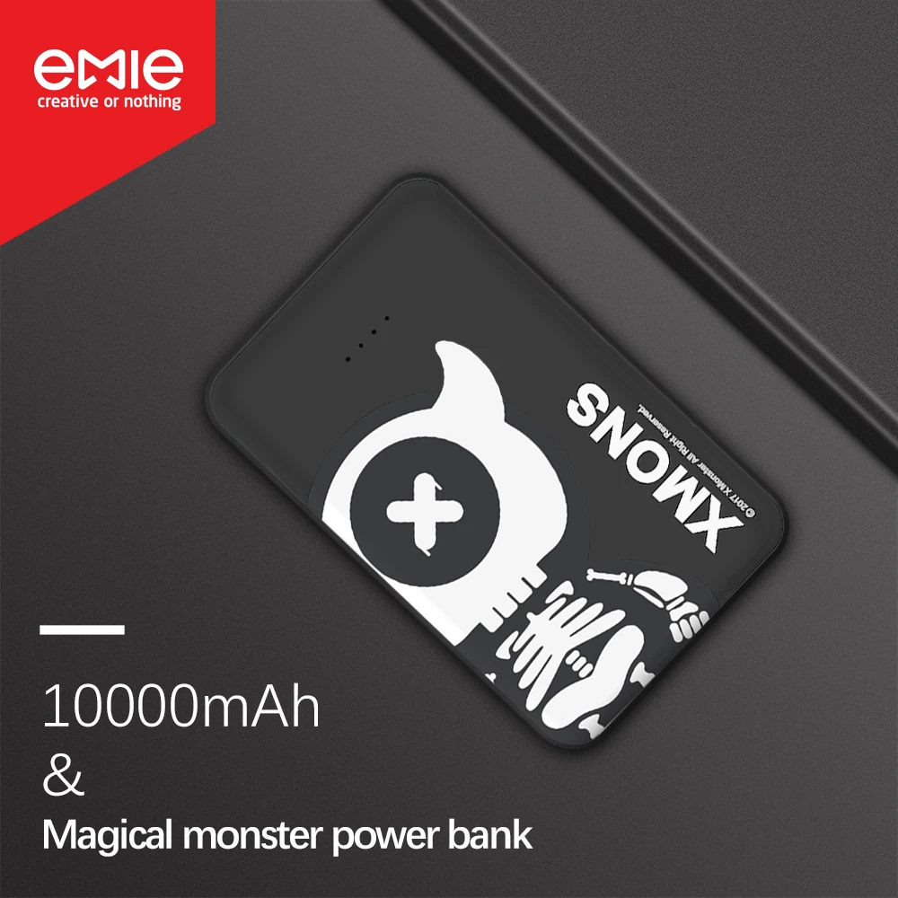 Mini Power Bank 10000mAh Portable Phone Charger Cute Compact Poverbank External Battery 2 USB Outputs 2.1A Power Bank 10000 mAh