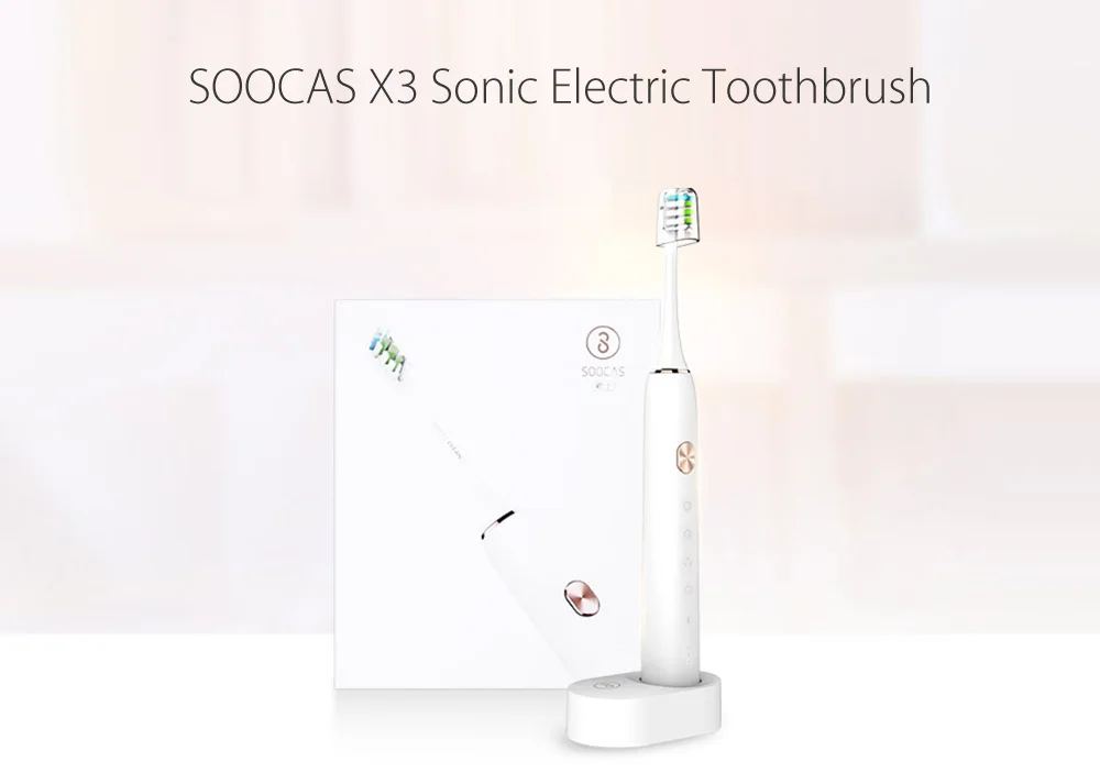 Xiaomi Soocare X3 Soocas Водонепроницаемая электрическая зубная щетка электрическая звуковая умная чистая Bluetooth Водонепроницаемая беспроводная зарядка