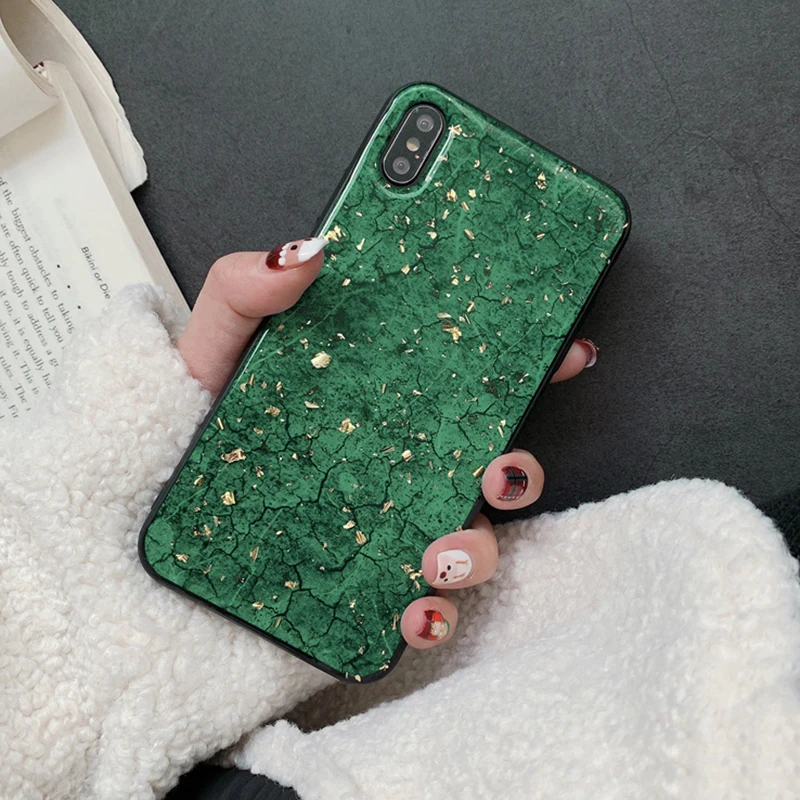 

Gold Foil Crack Phone Case for Xiaomi Redmi 6A Case for Xiaomi Reami Note 6 Pro Cover on Ksiomi 5 Plus Protection on Note 5 Pro