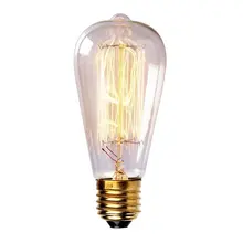 Винтажная лампа Эдисона светодиодный светильник E27 5 Вт 40 Вт ретро лампы с вольфрамовой нитью накала