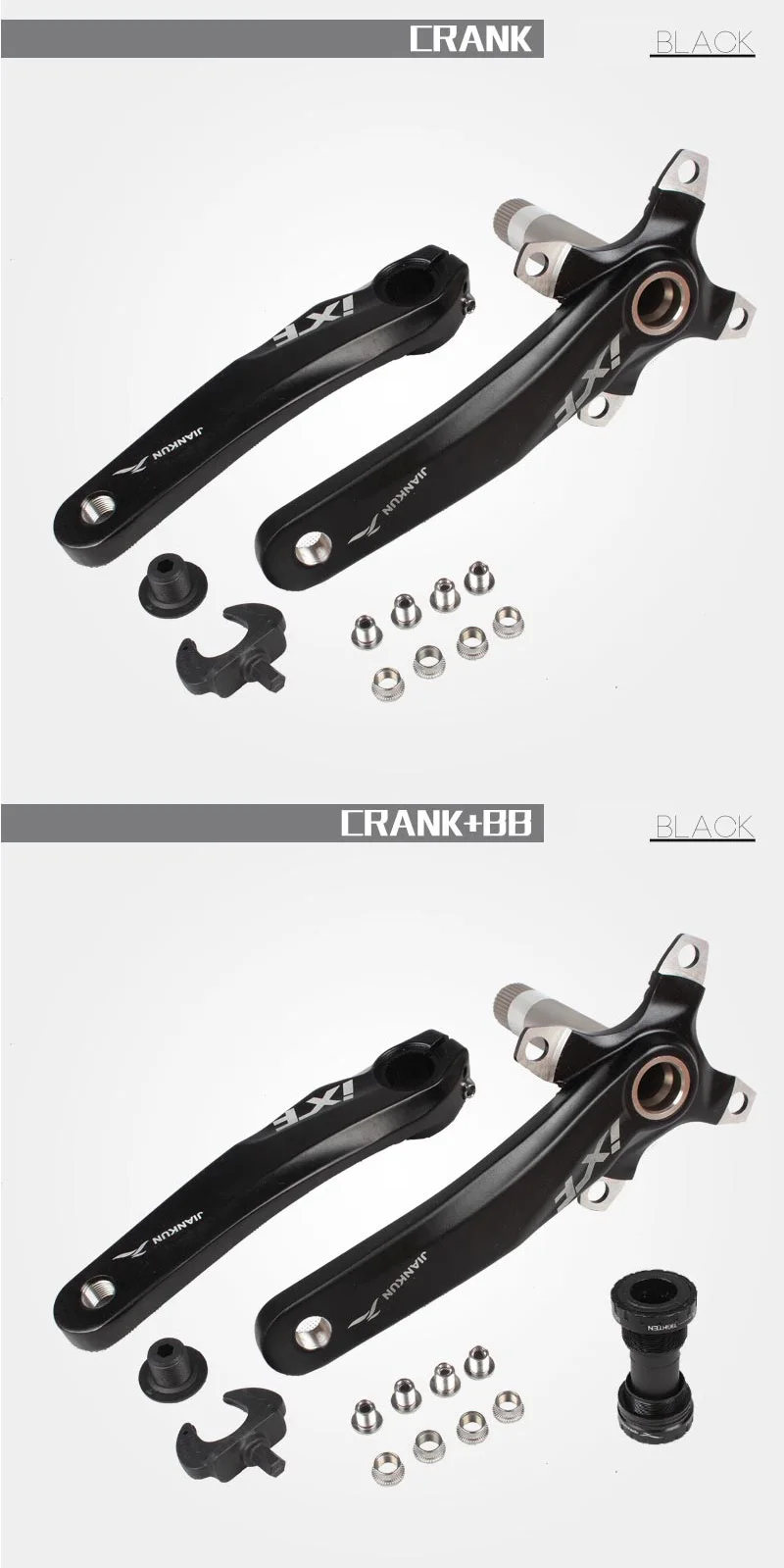 Велосипед IXF Crank 104 BCD алюминиевый сплав Untralight CNC велосипед шатун MTB дорожный велосипед шатун с BB Кривошип велосипеда запчасти