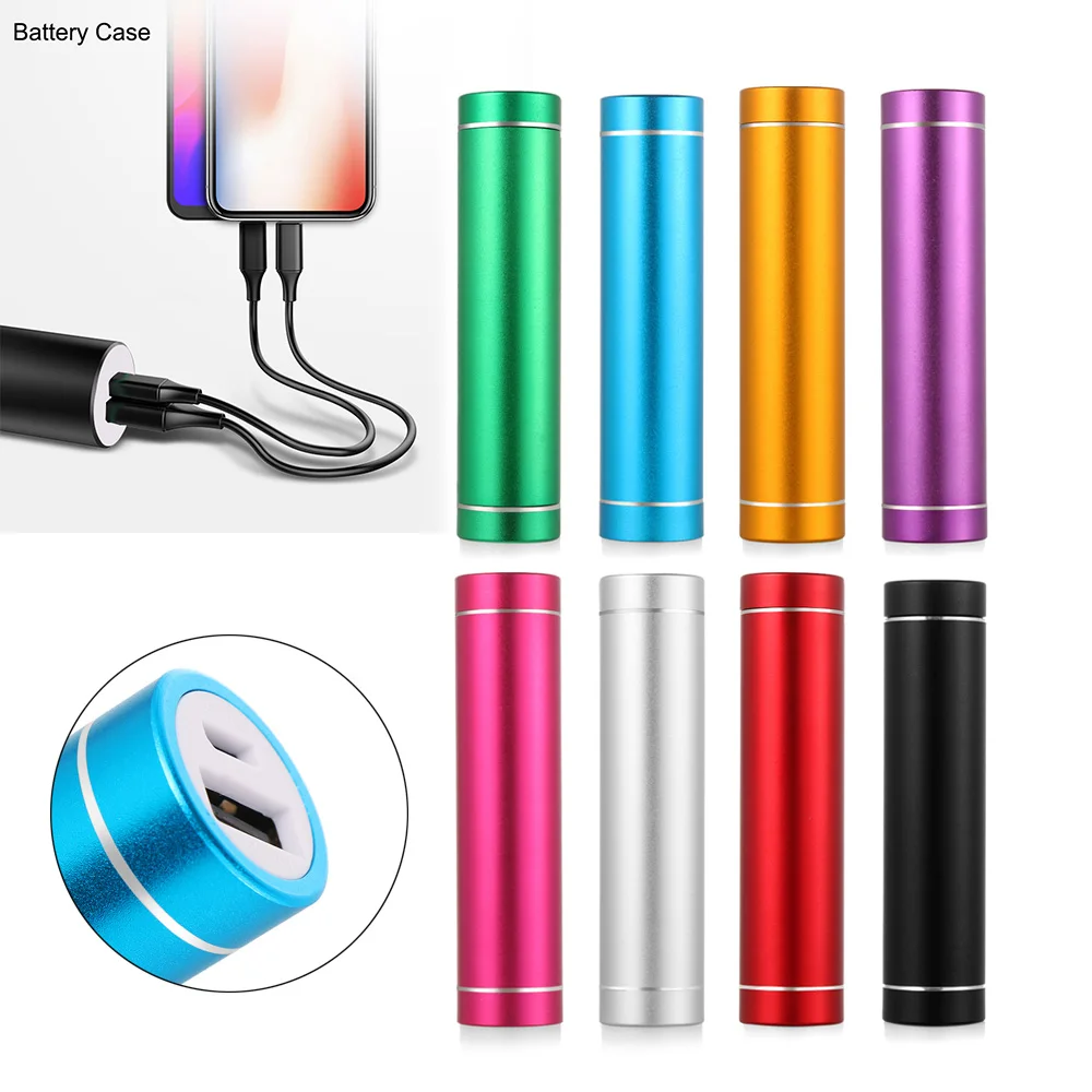 

Portable USB Power Bank Shell Battery Case Electronic Tablet Backup Mobile Phones Storage Charger Pack Box For 18650 Li-ion