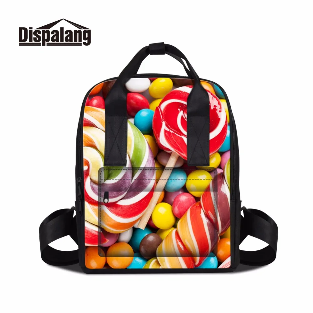 

Dispalang summer style leisure travel backpack for women lollipop pattern cute girl school bag lightweight bookbag for college