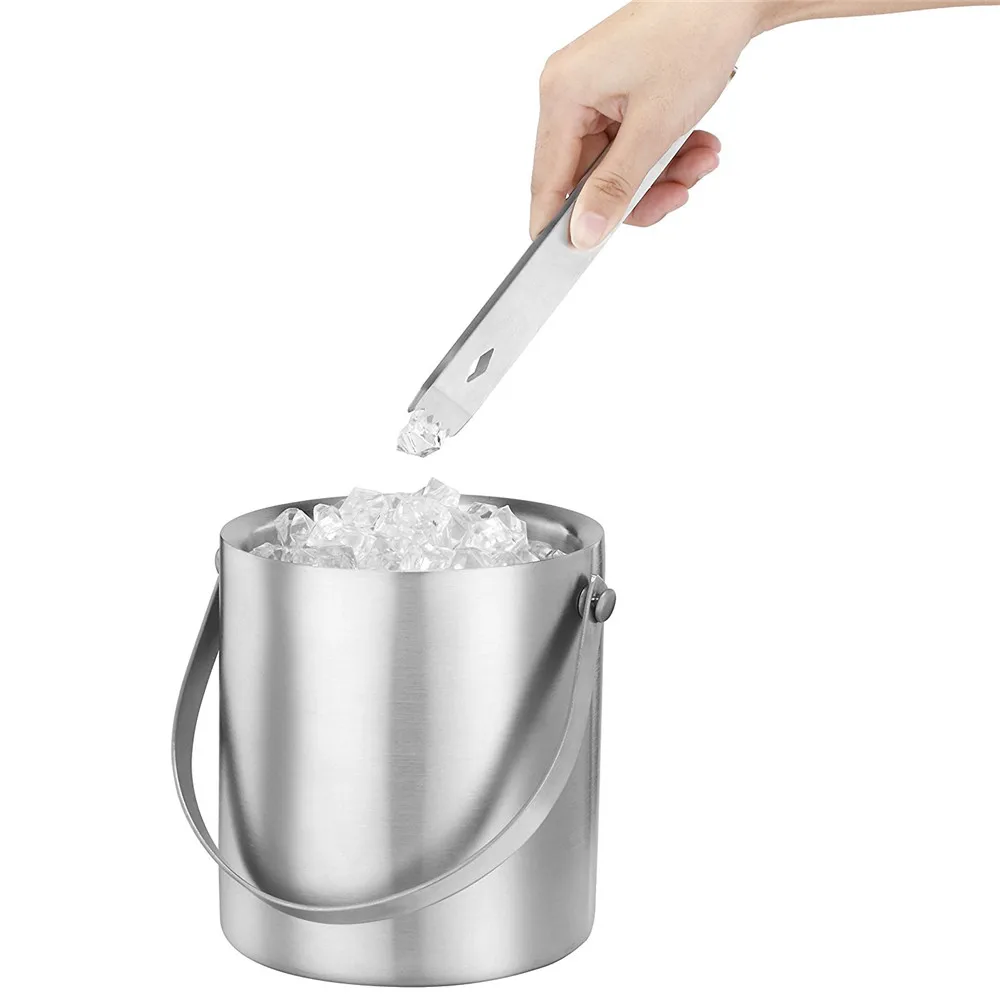 Realand 2/3L Stainless Steel Double Wall Insulated Bucket for Home
