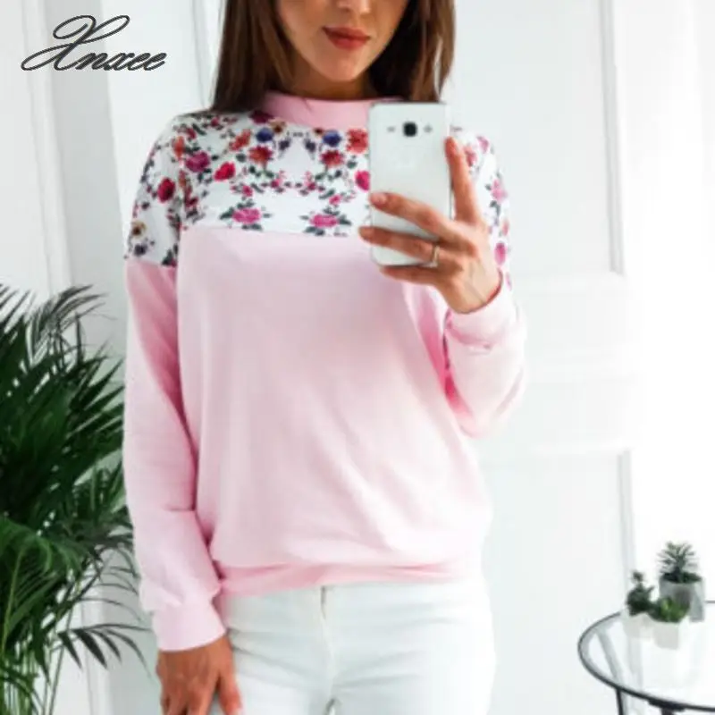

Xnxee 2020 European explosions shirt women's autumn and winter printing