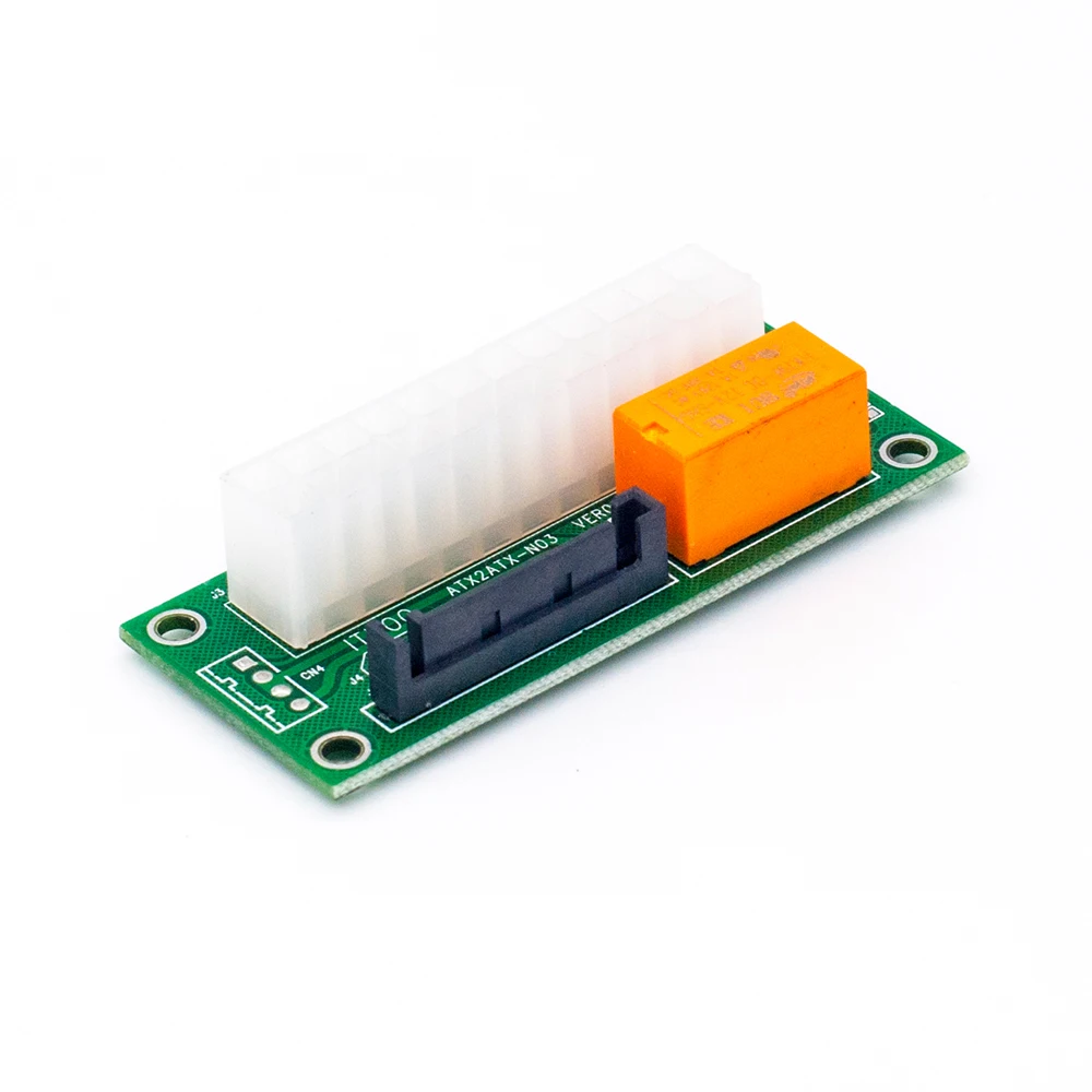 Add2psu Dual Psu Power Supply Adaptor Sync Starter Extender ATX 24Pin to Molex SATA Card For BTC Miner Mining