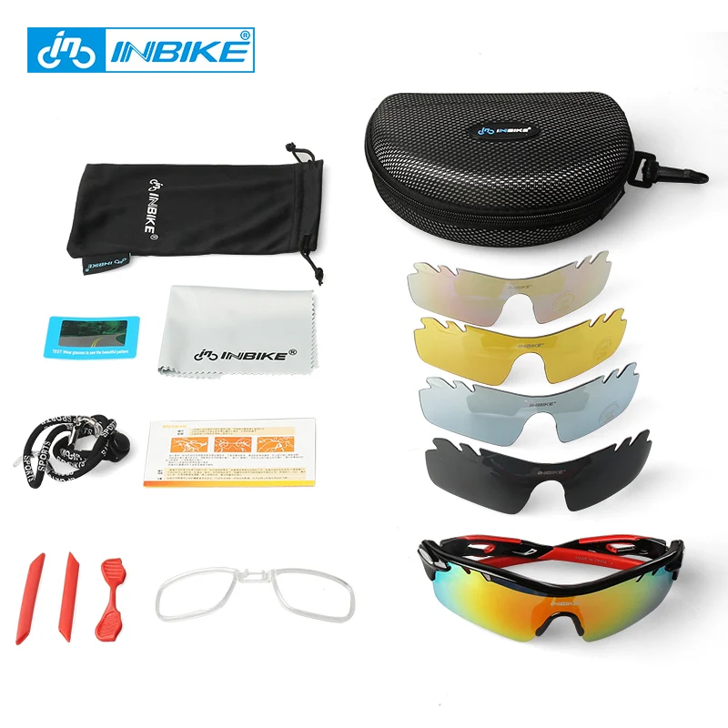 Cycling Glasses Men Women Polarized Bike Eyewear Bicycle Goggles Outdoor Sports Bicycle Sunglasses Goggles 5 Groups of Lenses