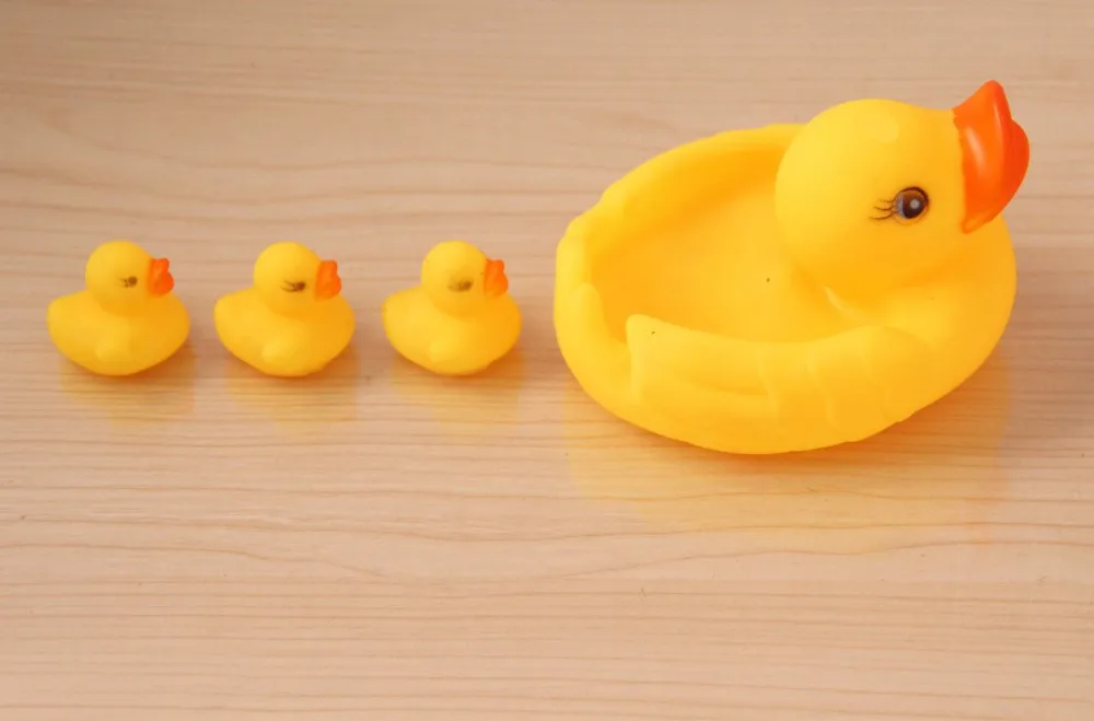 4pcs Swimming Pool Accessories Bath Toys Kids Water Toys For Children Rubber Duck Toys For Boys Girls Rubber Duck juguetes YP06 27 YP06 (5)