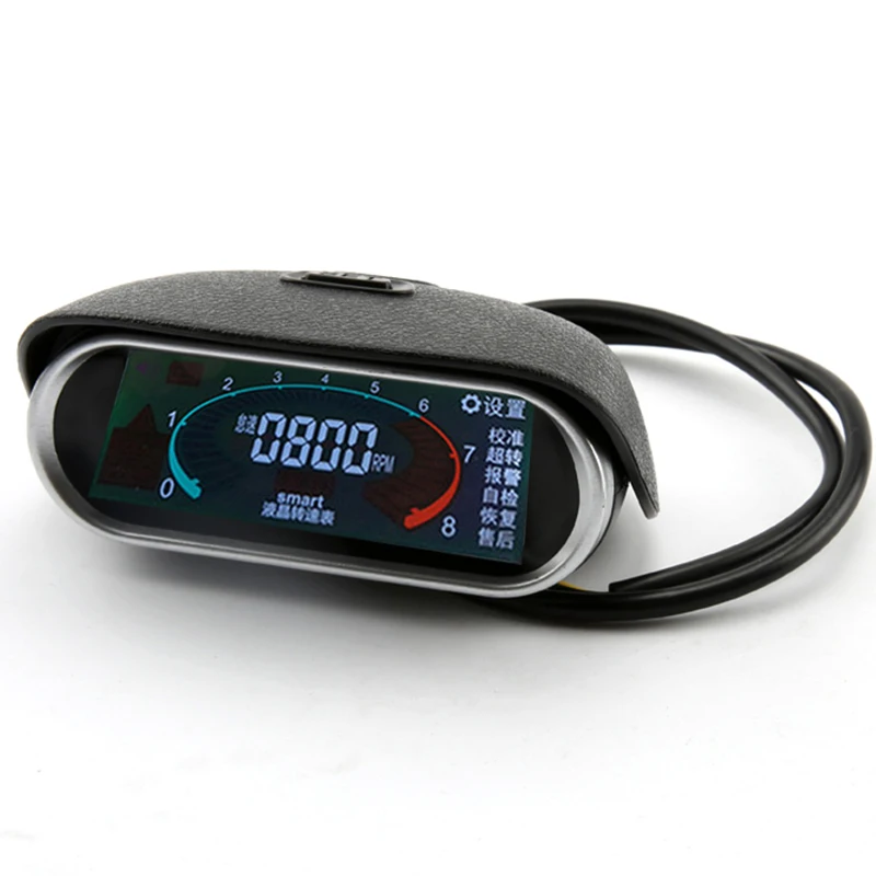 

Car Universal LCD 50-9999 RPM Tachometer Digital Engine Tach Gauge Boat Truck LCD Color Screen RPM Hour Meter Inductive