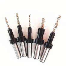 Dia.6-14 мм деревообрабатывающее ступенчатое сверло из карбида вольфрама сверло из сплава сверло с потайным сверлом 8 мм хвостовик