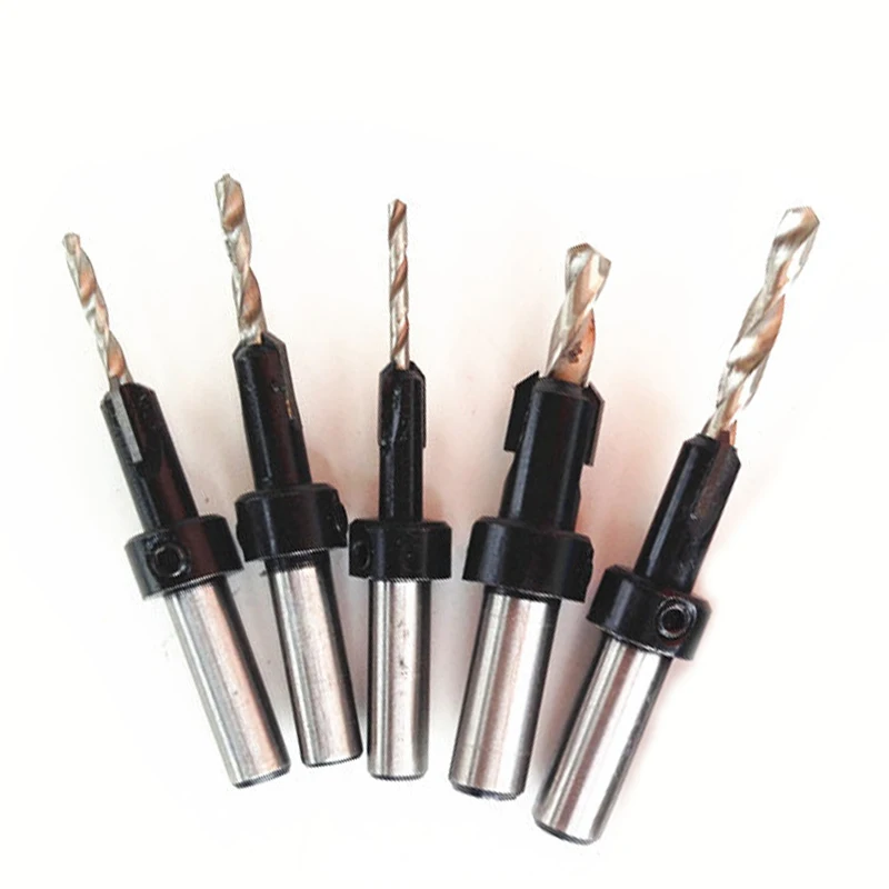Dia.6-14mm Woodworking Step Drill Bit Tungsten Carbide Drill Bit Alloy Counter Bore Drill Screw Cou