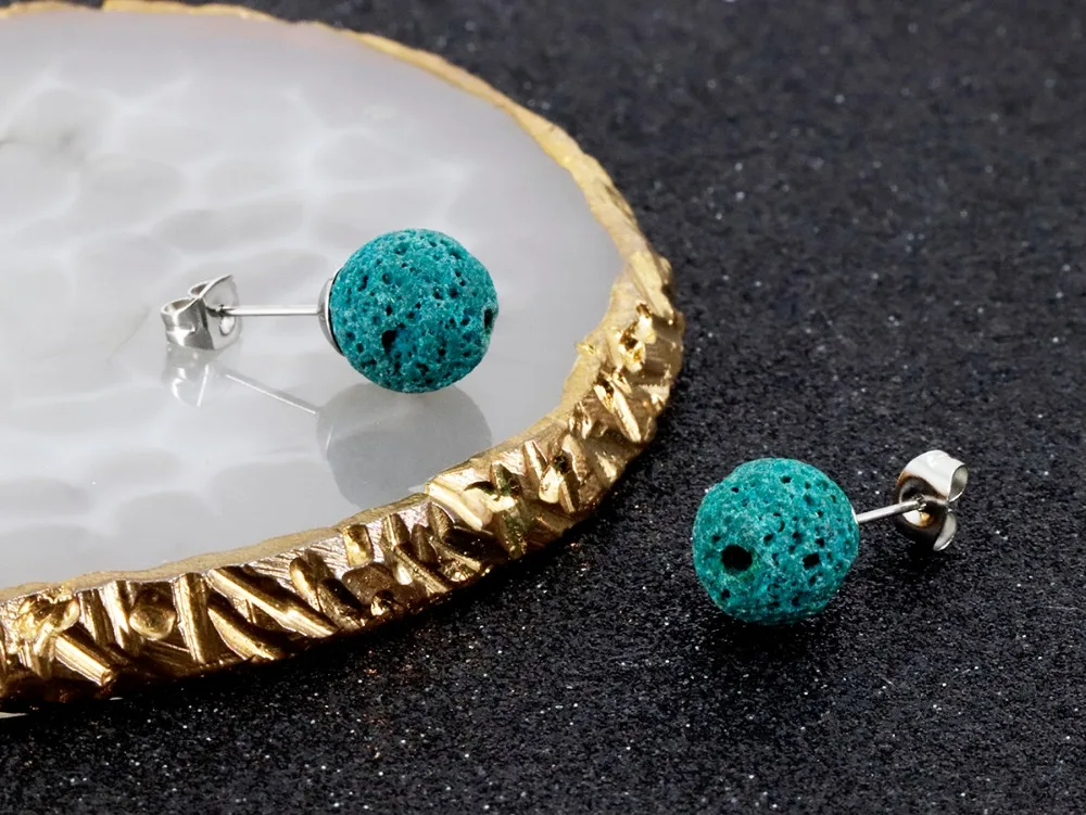 ZP-SS002-6 Lava Diffuser Earrings