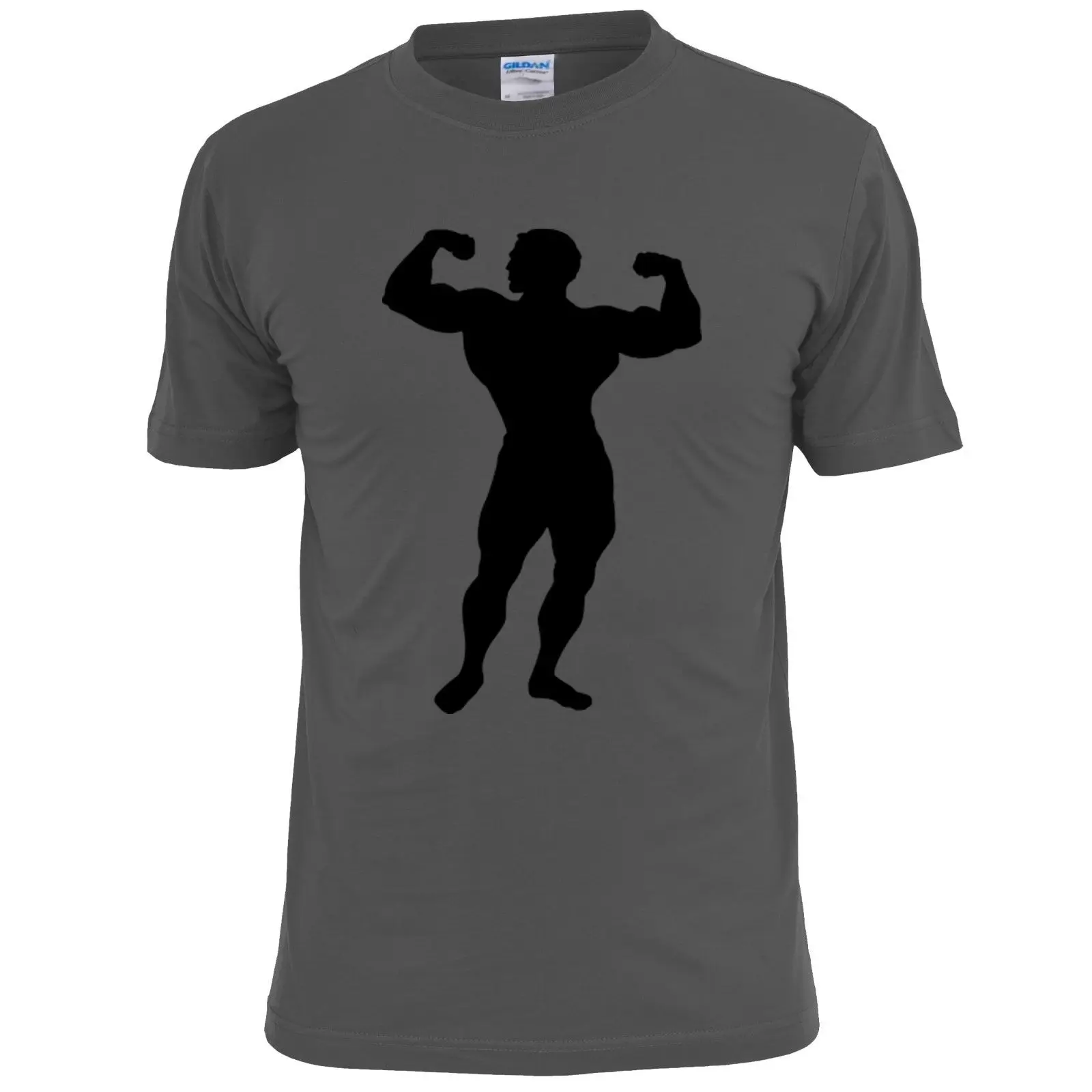 لاعب كمال اجسام تشكل صورة ظلية (2) رجل T قميص الاثقال عارضة زائد حجم تي شيرت الهيب هوب نمط قمم المحملة S-3Xl رمادي نمط