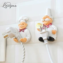 LMETJMA 2 шт./лот милые самоклеющиеся настенные вилки держатель самоклеющиеся вилки крюк кухня вилка вешалка KCBII011303X2