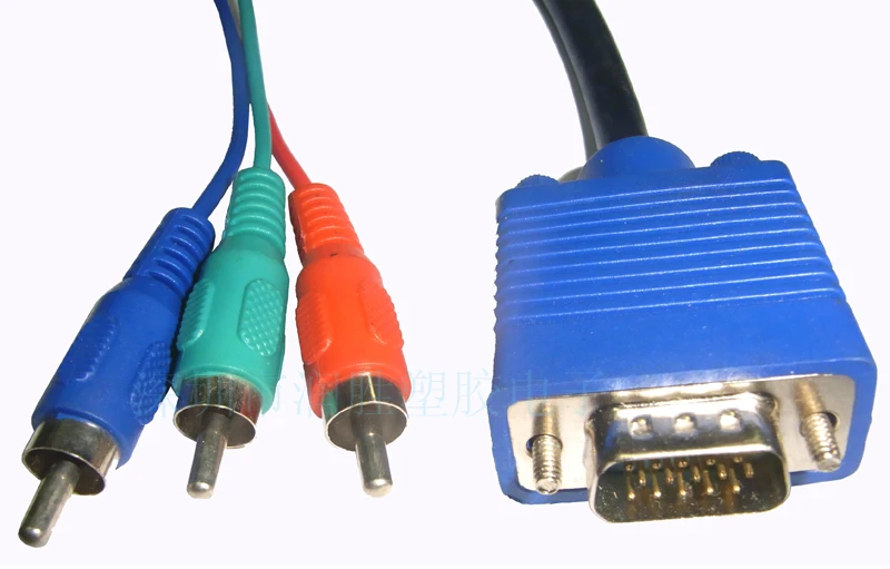Видеокабель VGA 15 Pin 3 RCA 1 5 м 2 фута|vga pin|15 pinbreakout cable |