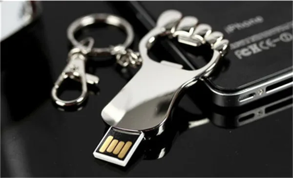 Usb флэш-накопитель 4 ГБ-32 ГБ металлическая ножка печати палку-USB 2 0 flash Memory Stick