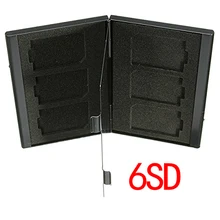 Чехол Трансмиссия карта памяти Alu защита для SD TF Flash для черного 6SD