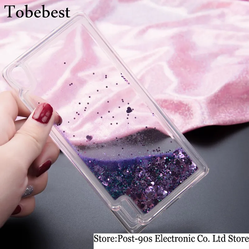 Tobebest Huawei P7 Case Dynamic Liquid Glitter Sand Quicksand Star TPU For Ascend Crystal Clear Back Cover |