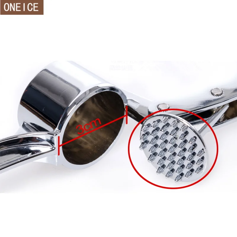 Пресс для чеснока из нержавеющей стали и цинкового сплава Ручной пресс