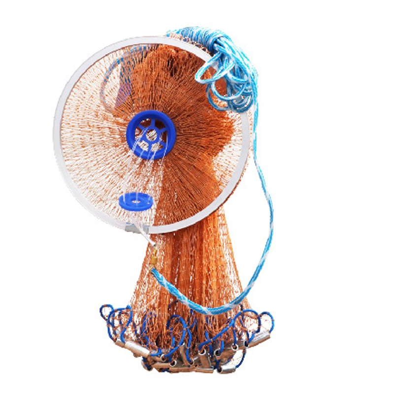 

Magic Fishing Net Cast Nets 2.4M High Strengthen Nylon Monofilament Small Mesh Cast Hand Throw Fishing Net Catch Fishing Network