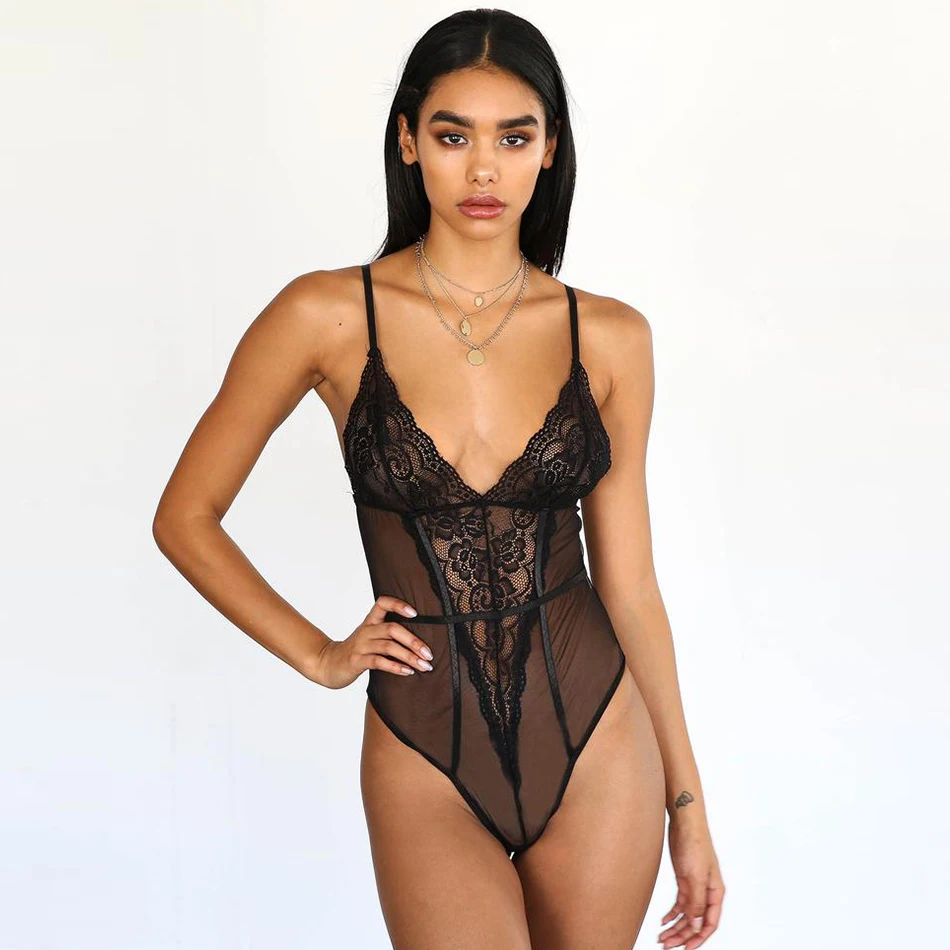 ADYCE-2019-New-Sexy-Black-lace-bodysuit-Women-Skinny-Spaghetti-Strap-Hollow-Out-Jumpsuit-Romper-Femal (2)