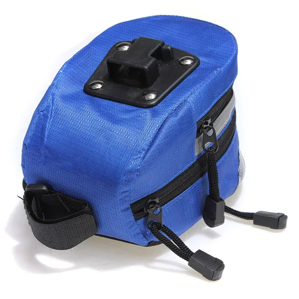 Good deal Bike Saddle Pouch Bag Rear Rack Tail Back Seat Storage Blue