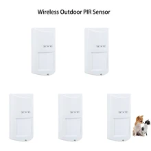 5 шт. беспроводной датчик движения для домашних животных защита от атмосферных воздействий PIR сенсор Внешний уличный сигнальный детектор движений для Wifi G90B, Kerui домашняя сигнализация