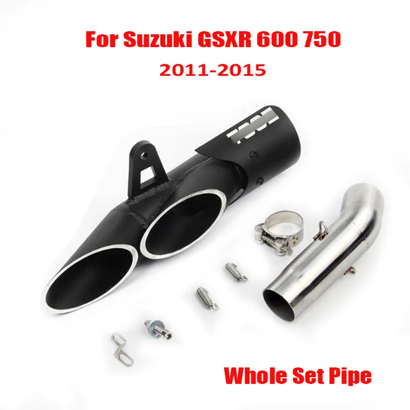 

GSXR 600 750 Slip on Motorcycle Exhaust System Silencer Muffler Mid Middel Connect Pipe for Suzuki GSXR 600 750 2011-2017