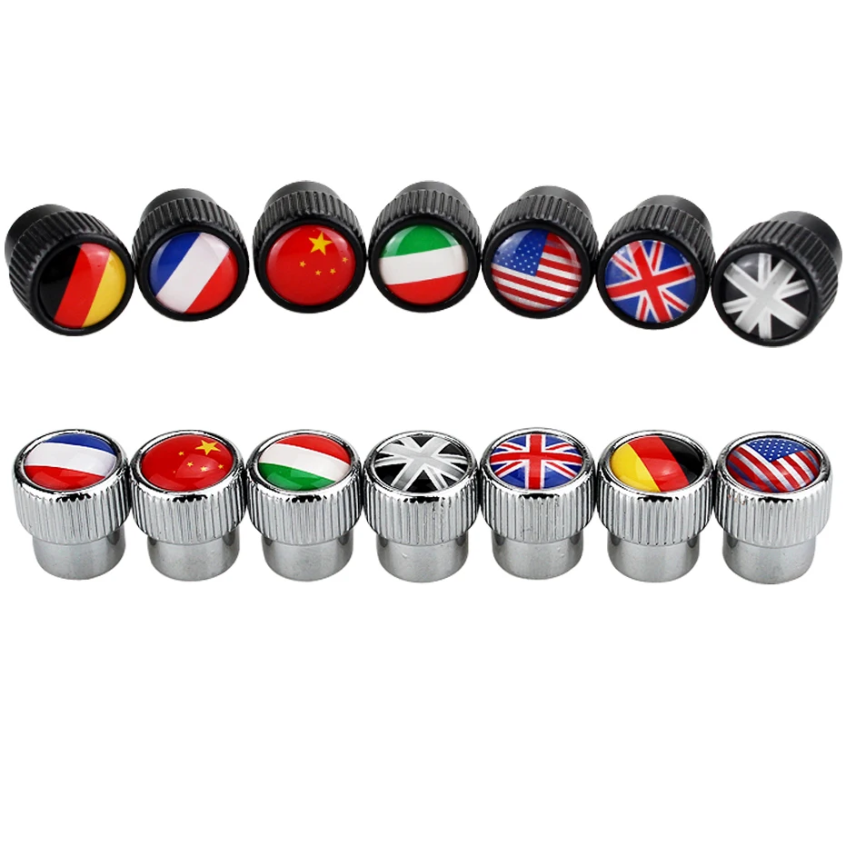 Флаг Италии колпачки клапанов шин для Toyota Dodge Jeep Chrysler Subaru Skoda Nissan Citroen Fiat
