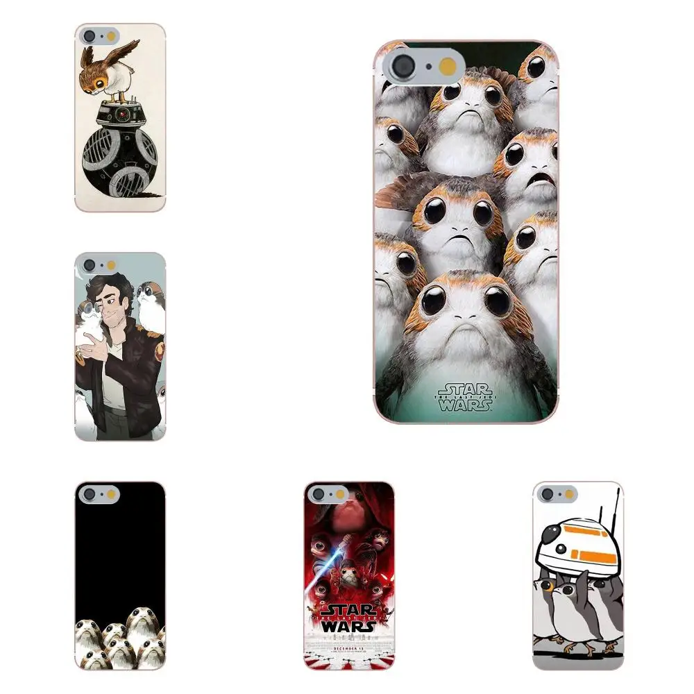 Мягкая Капа Star Wars The Last Jedi Porgs для HTC Desire 530 626 628 630 816 820 One A9 M7 M8 M9 M10 E9 Plus U11 Moto G G2