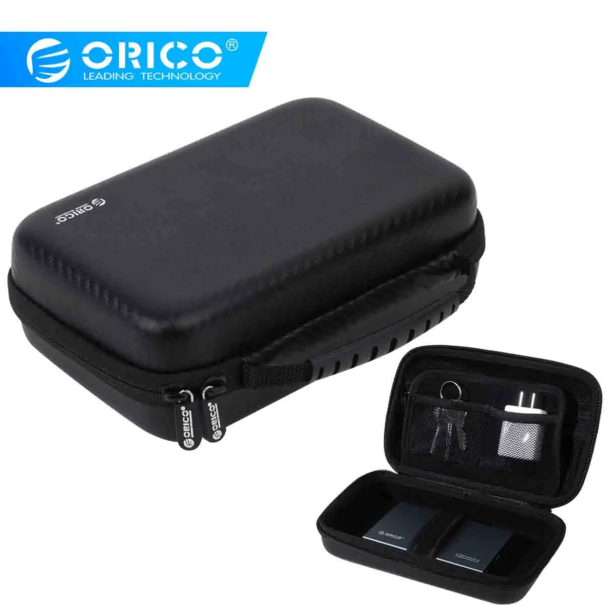 

ORICO 3.5 Hard Disk Case Portable HDD Protection Bag EVA Shockproof for External 3.5 inch Hard Drive Earphone U Disk Power bank